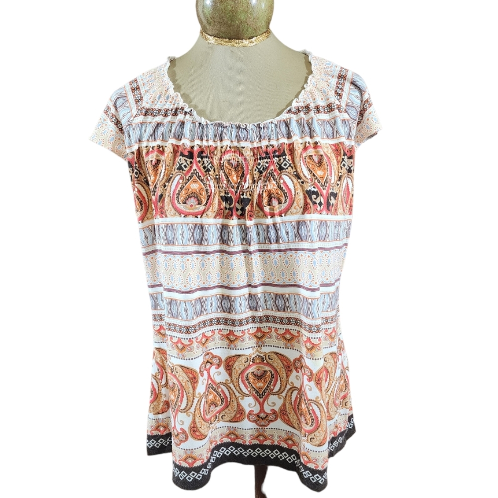Liz Claiborne Cap Sleeve Blouse